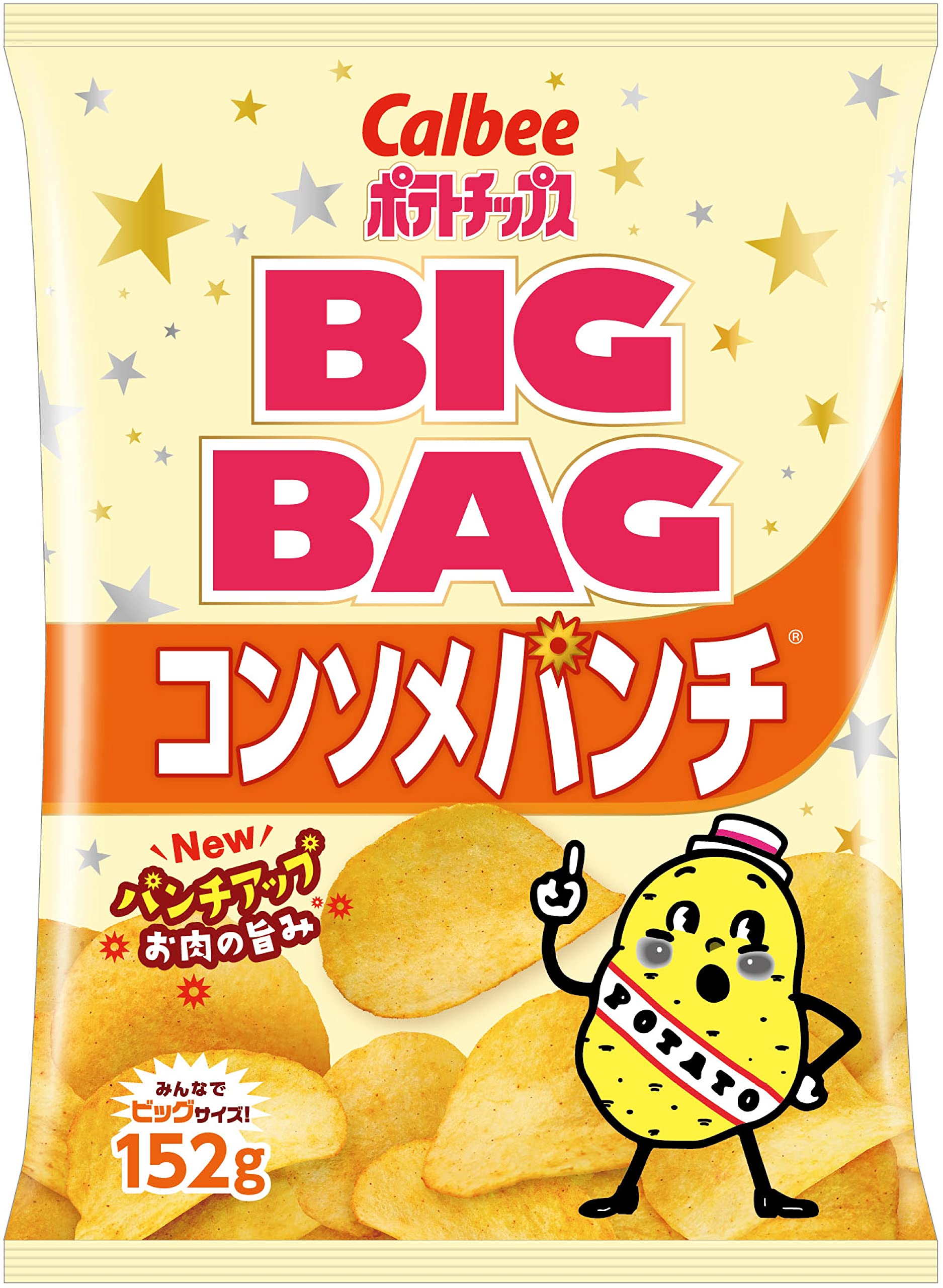 

Calbee Big Bag Consomme Punch 152 г x 12 пакетов