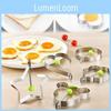 Enhanced Stainless Steel Egg Mold Set Heart Star Shapes For Effortless Egg And Cake Making