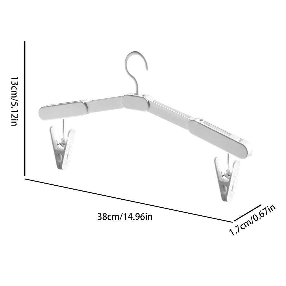 

Foldable Travel Clothes Hanger Clothing Drying Rack with Space-Saving Design for Dorm Hotel Laundry Camping RV Business Trip
