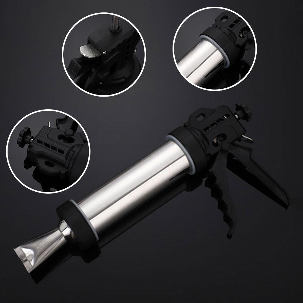 Stainless Steel Small Sausage Tool Fast Sausage Filling 1.5lbs with 5 Nozzles BBQ Kitchen Tool for Household Use Or Commercial