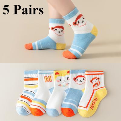 5 Paar Kindersocken, bequem, warm, für Babys, Mädchen/Jungen