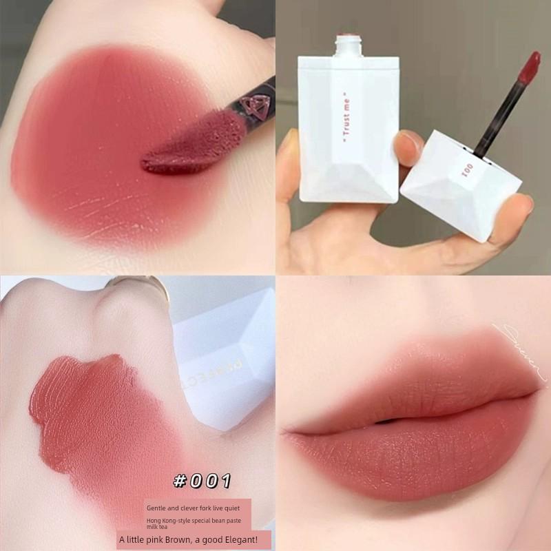 Perfect Diary Wave Light Lipstick Lip Glaze 306 Student Edition Lipstick Big Brand Authentic 304 Long-Lasting Non-Transferable Lipstick