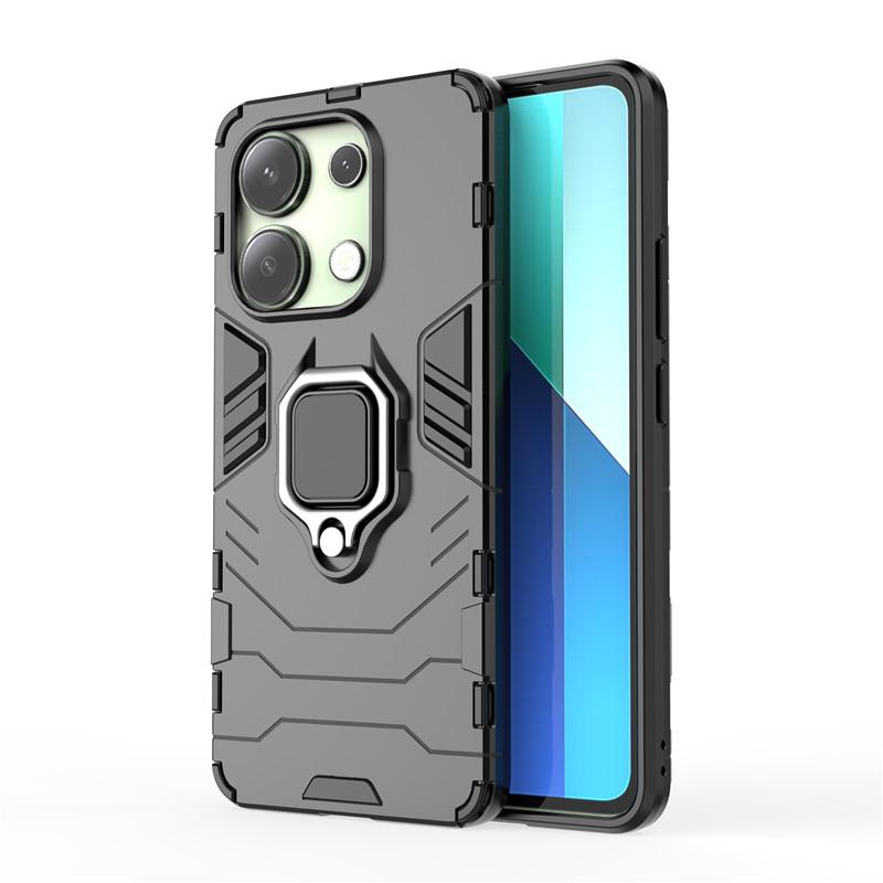 For Redmi Note 13 4G Case For Redmi Note 11 12 13 Pro Plus 5G Cover Hard Armor Finger Ring Protective Bumper For Redmi 13C 12C
