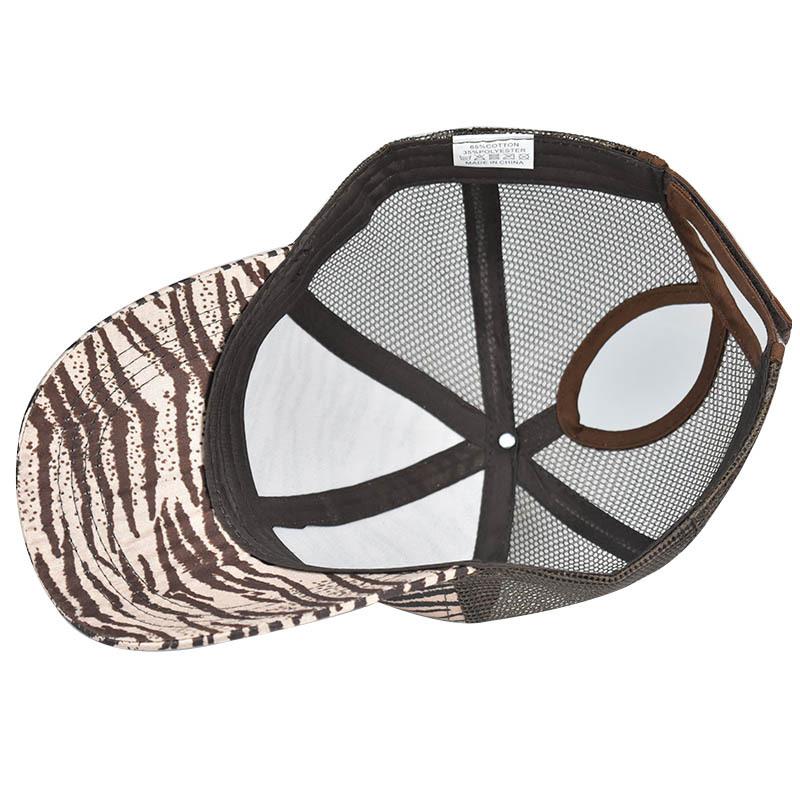 Leopard Print Hohe Pferdeschwanz Baseball Kappe Frauen Snapback Hut Sommer Mesh Hut Weibliche Mode Hüte Casual Verstellbare Kappe