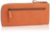 Genten Women's Goat Basic Wallet in Brick