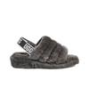 UGG Fluff Yeah Slide Charcoal Women Sneakers Grey 1095119-CHRC