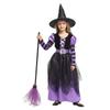 Halloween Children's Witch Costume with Hat – Cute Cosplay Outfit for Drama Performances Makeup Balls & Halloween Party Events