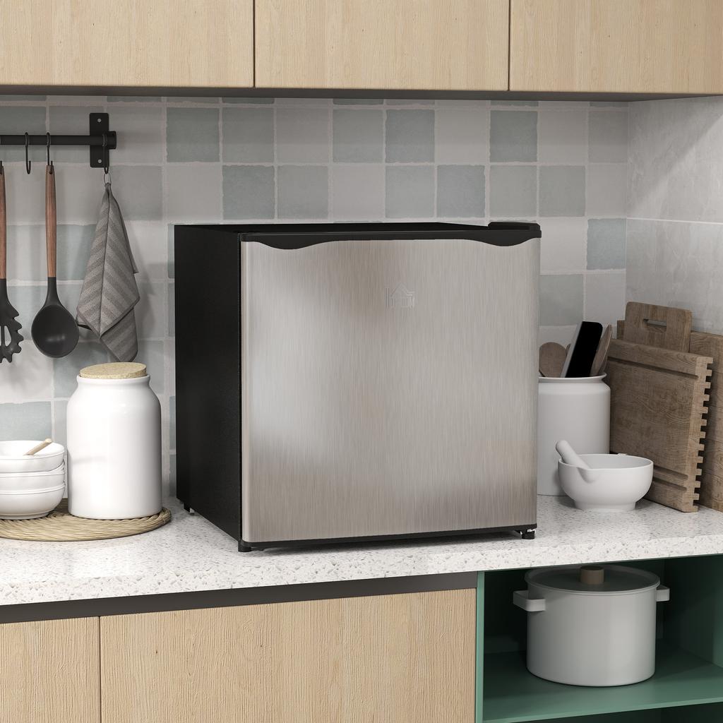 35L Mini Freezer, -24 degrees C to -14 degrees C Temperature - Silver Tone