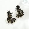 Elegant Light Luxury Alloy Drop Earrings For Women With Modern Geometric Design