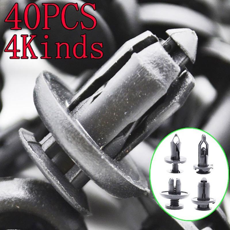 40Pcs masina plastic nituri bara de protecție aripioare fixare noroi apărători cleme împinge Pin