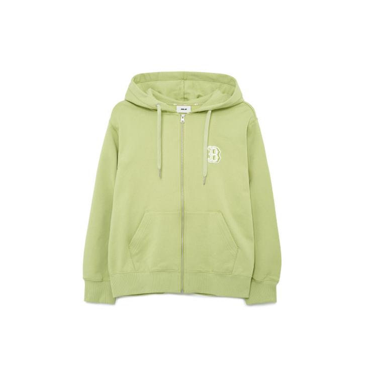 MLB Sweatshirts Unisex Green Hooded Moderate Cardigan 3ATRB0131-43OLL S