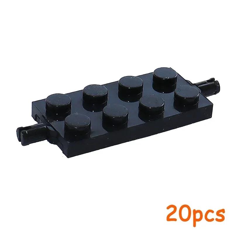 Non-Toxic Wheel Pack Tires Shaft Plate Holder Axle With Pin Building Blocks Moc Creative City Cars Diy Models Accessories Construction Toy