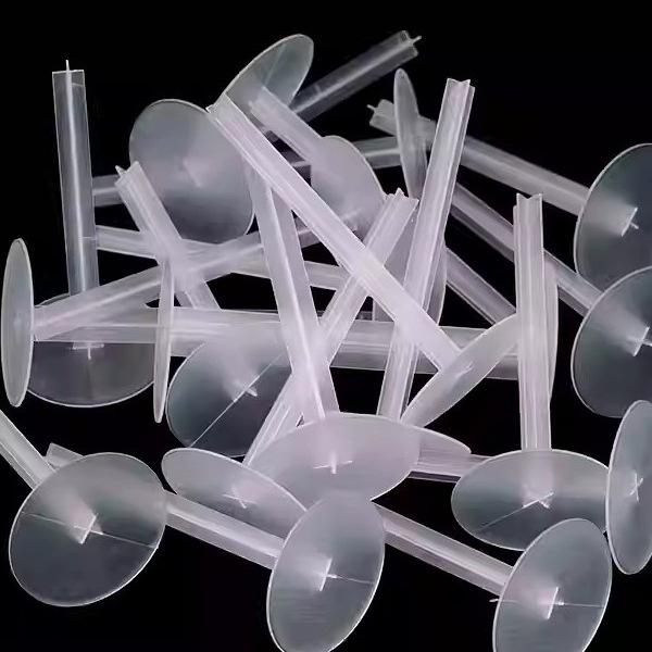 Transparent Plastic Cake Ornament Support with Thick Base for Baking