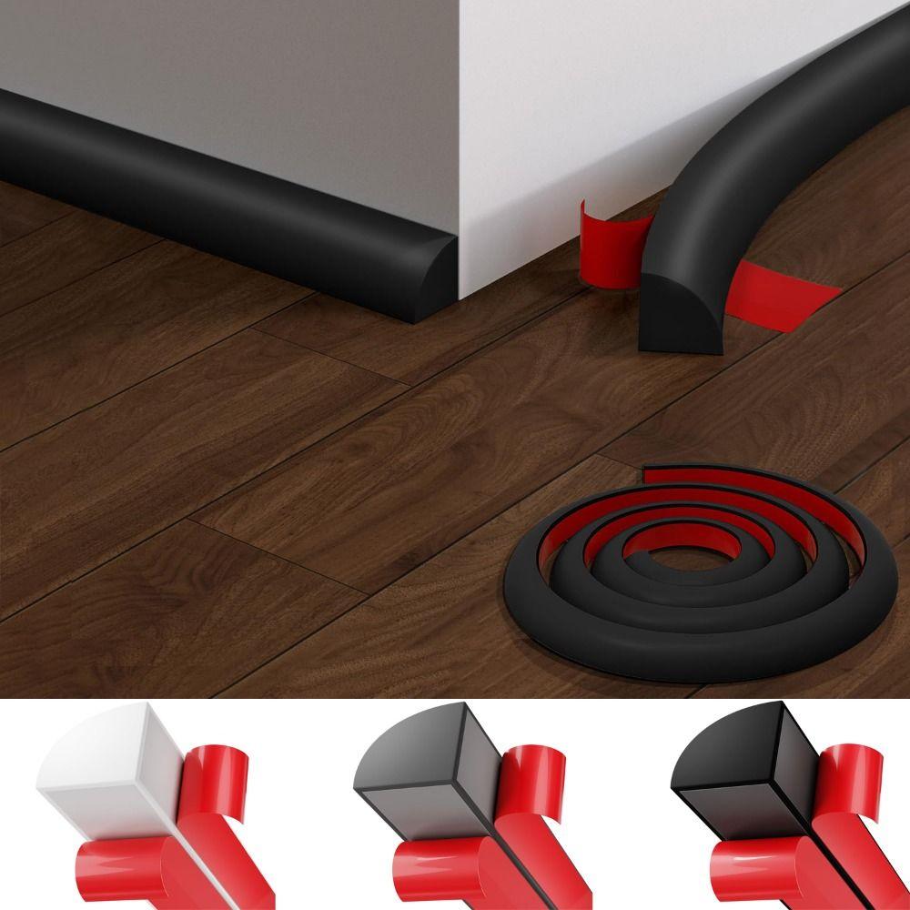 Self-adhesive Quarter Round Molding Wall Corner Protection Water Blocking Strip Countertop