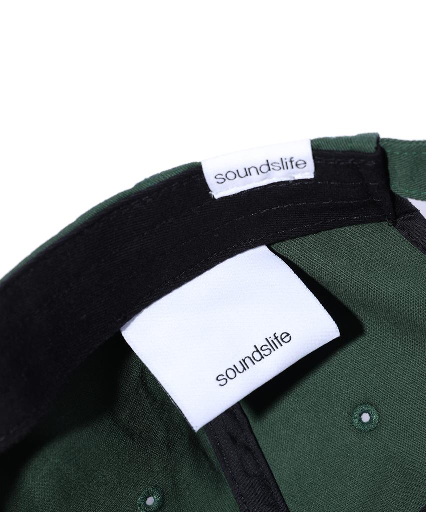 SOUNDSLIFE Vintage Lettering Washing Ball Cap Green