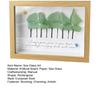 Sea Glass Tree Wall Art with Frame Handmade Forest Tree Seaglass Artwork Picture