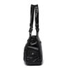 Women's Retro Roomy Shoulder Bag Female Luxury Black Classic Crossbody Bag Quality Leather Ladies Large Commuter Tote Handbag