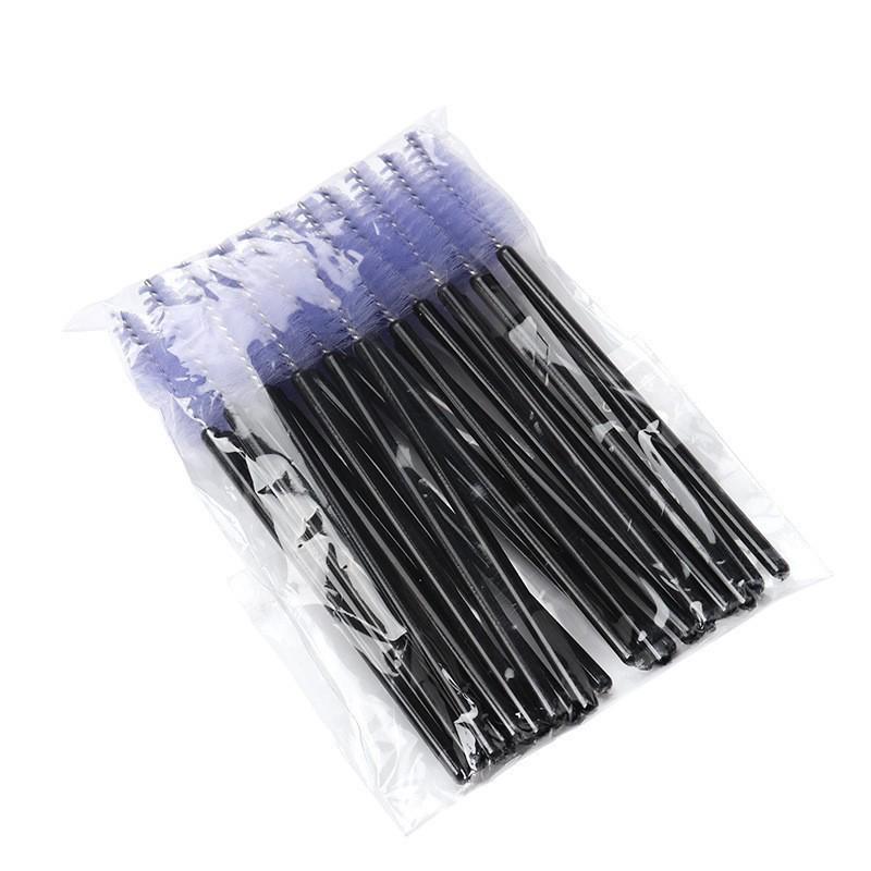 Water Drop Mascara Brush & Eyelash Comb Set - 25 Pack Nylon Curler & Eyebrow Brush for Extensions