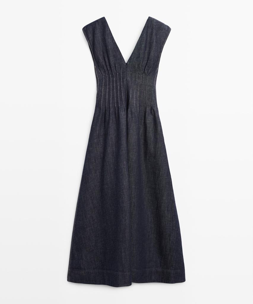 Masimodutti Denim Midi Dress