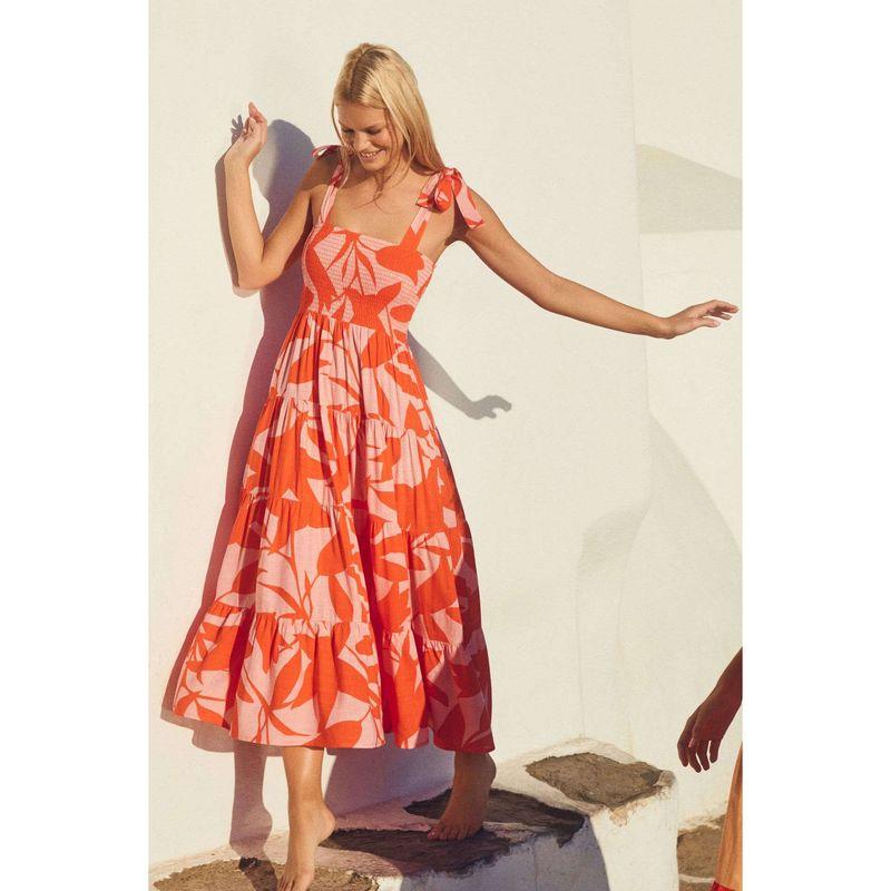 Long Camisole Dress2025 European and American Summer Women New Sleeveless Print Long Sling Dress