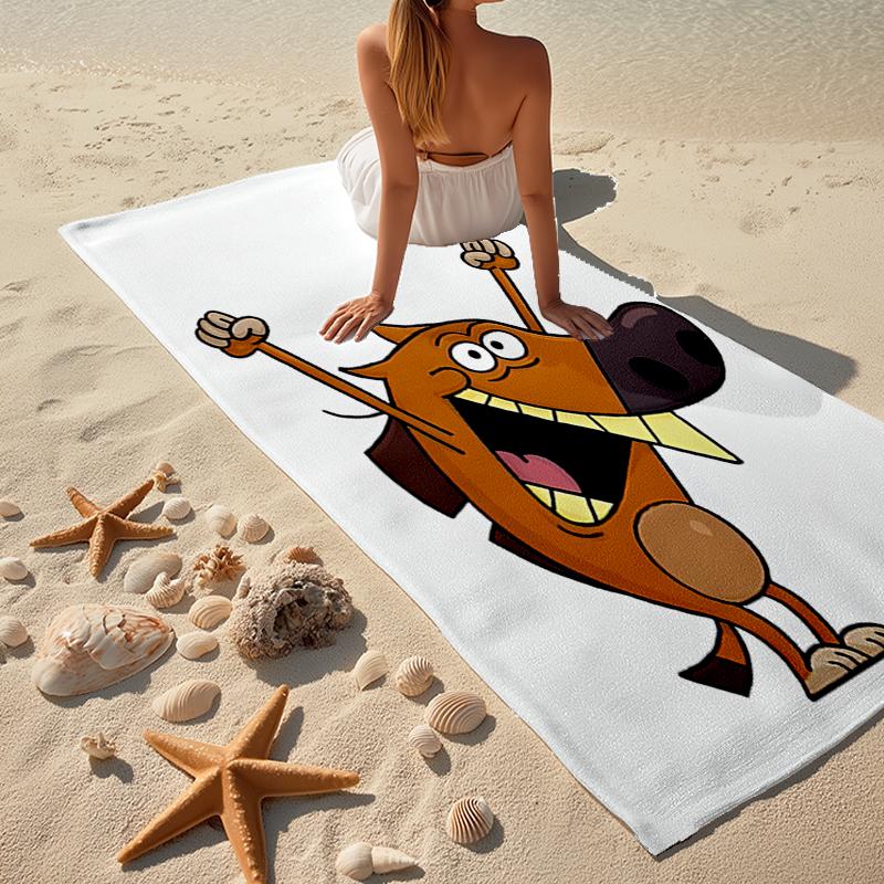 Ultra-Soft Beach Towel with Zig & Sharko Theme,Ideal for Pool - Camping, Diving - Perfect Travel Essential, Vibrant Beach Towel.