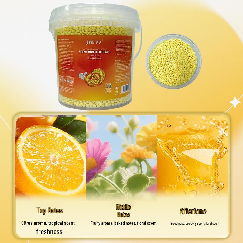 Jieti Long-Lasting Antibacterial Fragrance Beads, 800g Laundry Softener for Home.