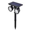 Solar Powered Dual-Head Outdoor Spotlight