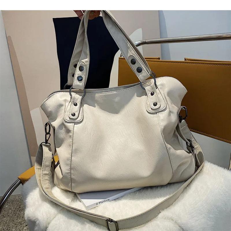 Große Tragetasche für Damen 2025 Neu im Modedesign Hohe Kapazität Leder Schulter-Seitentasche Damen-Shopper Handtaschen Geldbörse