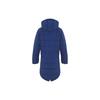 Nike Solid Color Casual Zipper Hooded Mid-Length Down Jacket Unisex Outerwear Blue 807394-423