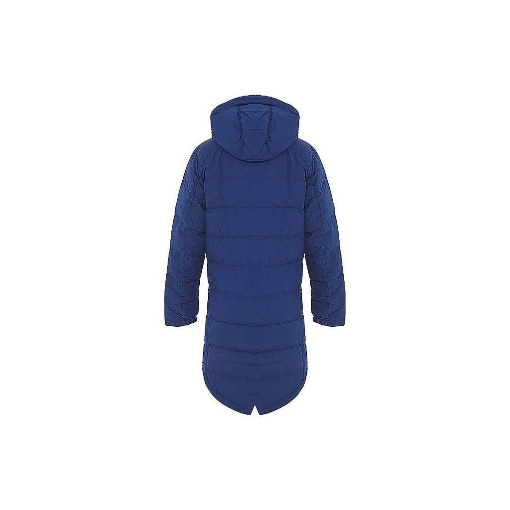 Nike Solid Color Casual Zipper Hooded Mid-Length Down Jacket Unisex Outerwear Blue 807394-423
