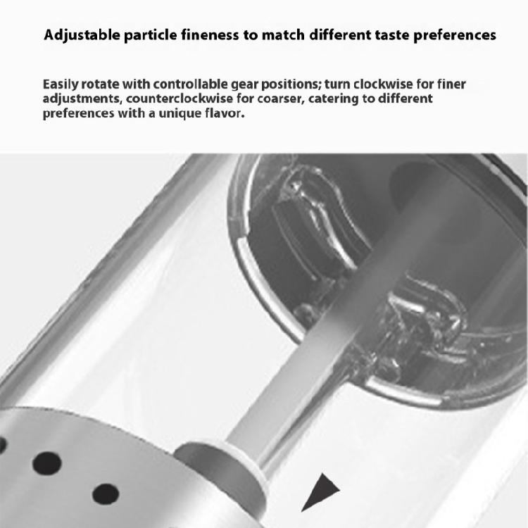 Automatic Adjustable Spices Grinder For Cooking Rechargeable Design With Transparent Window Kitchen Accessory
