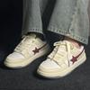 Dopamine cream star board shoes women's new retro little white shoes platform versatile casual shoes children