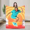 Danny Go Cartoon Soft Warm Blankets  Decorative Plush Throw Blanket Pattern Couch Bed Flannel Bedspread Sofa Bed Cover