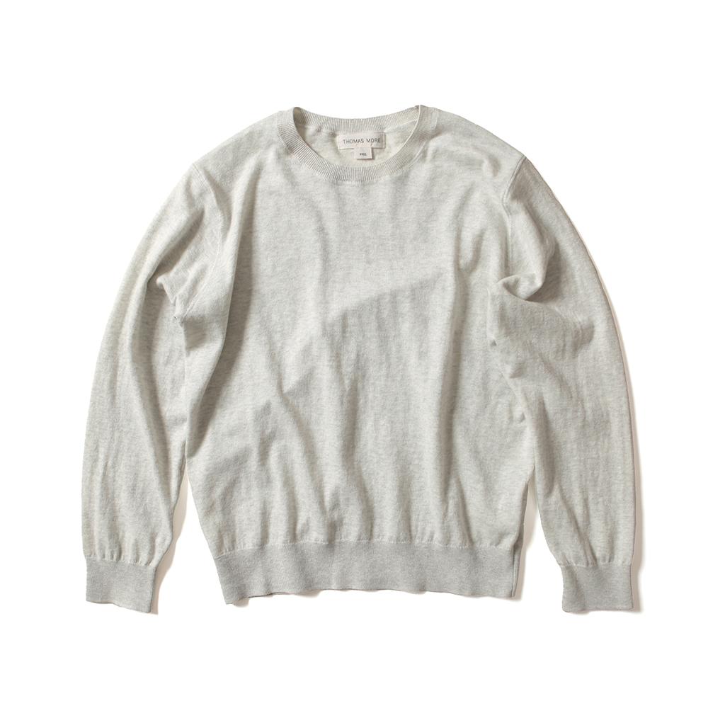 THOMASMORE Cotton Round Knit - Grey