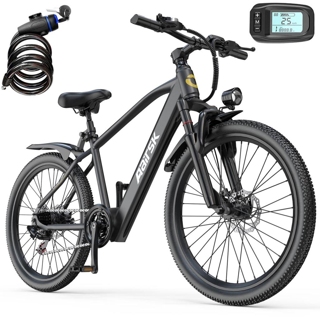 Electric Bike for Adult Aairsk GT300 24inch 36V10AH Battery