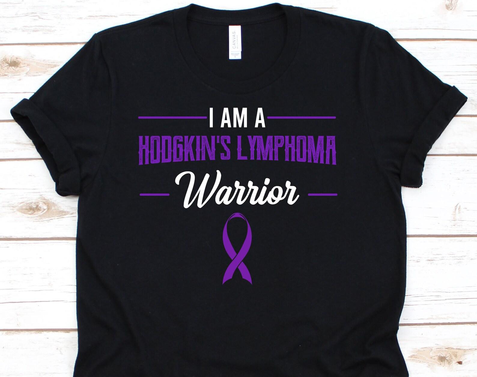 I Am A Hodgkin s Lymphoma Shirt, Cancer Awareness Gift For Lymphoma Cancer Warrior Fighter Survivor, Hodgkin Support Ribbon Tshirt S