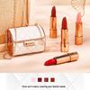 Hanbeier Luxury Leather Handbag & Lipstick Gift Set - Non-Fading, Soft Mist, Moisturizing, Four-Piece Collection