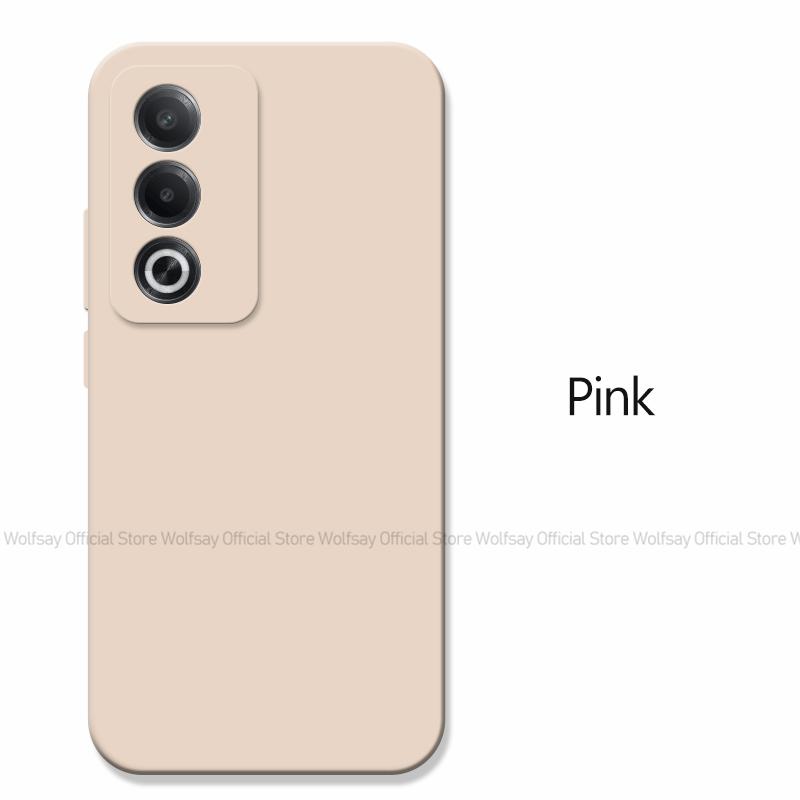 

Для OPPO A80 5G чехол для OPPO A80 5G чехол Funda противоударный жидкий силикон роскошный защитный чехол для телефона TPU для OPPO A80 5G OPPO A80 5G розовый