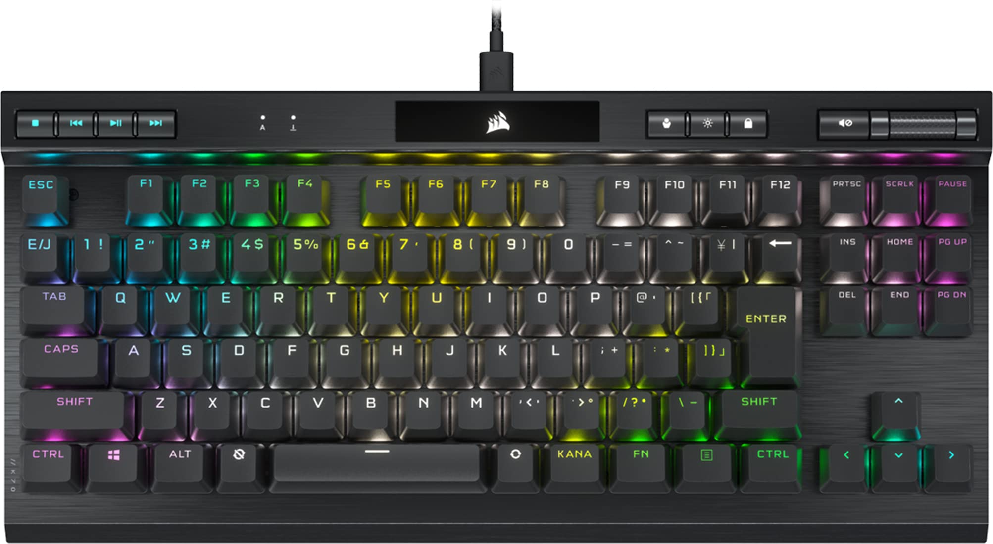 

CORSAIR K70 RGB TKL CHAMPION OPX Оригінальна вісь OPX Японська розкладка Без клавіш Tenkey Японська розкладка Ігрова клавіатура Corsair CH-911901A-JP