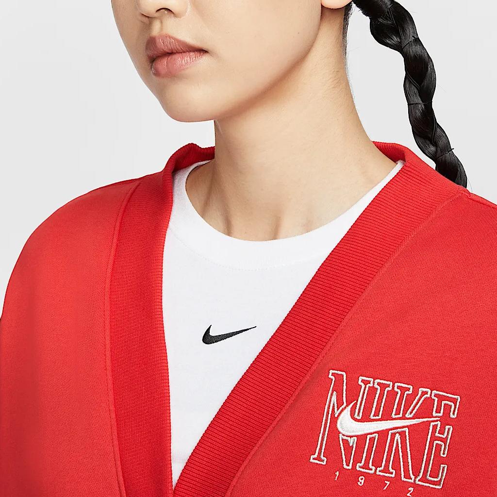 Nike Sportswear Comfortable Fashion Versatile Long Sleeve Jacket Women Jacket Red HJ0947657