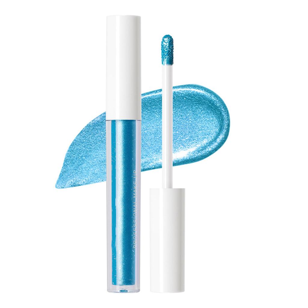 Single Tube Shimmer Metallic Liquid Eyeshadow Glitter Highlighter Long Lasting Waterproof Sparkling Eye Makeup