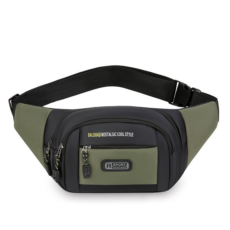 Men Women Sports Waist Bag Large Capacity Fanny Pack Multi Pocket Crossbody Chest Bag Casual Travel Running Hiking Belt Bag