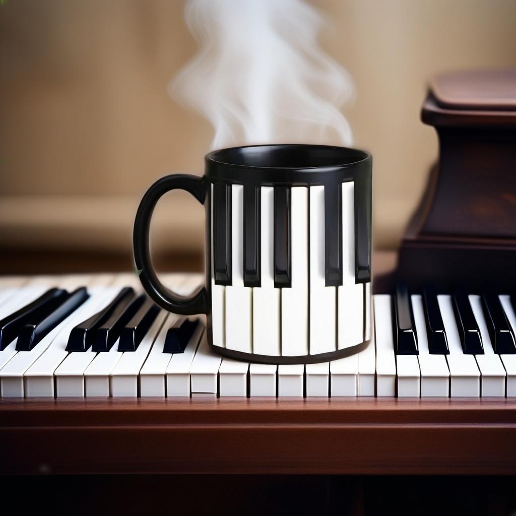 Guitar Bass Piano Violin Ceramic Mug Music Club Student Birthday Gift Drinking Cup Birthday Gift Funny Mugs