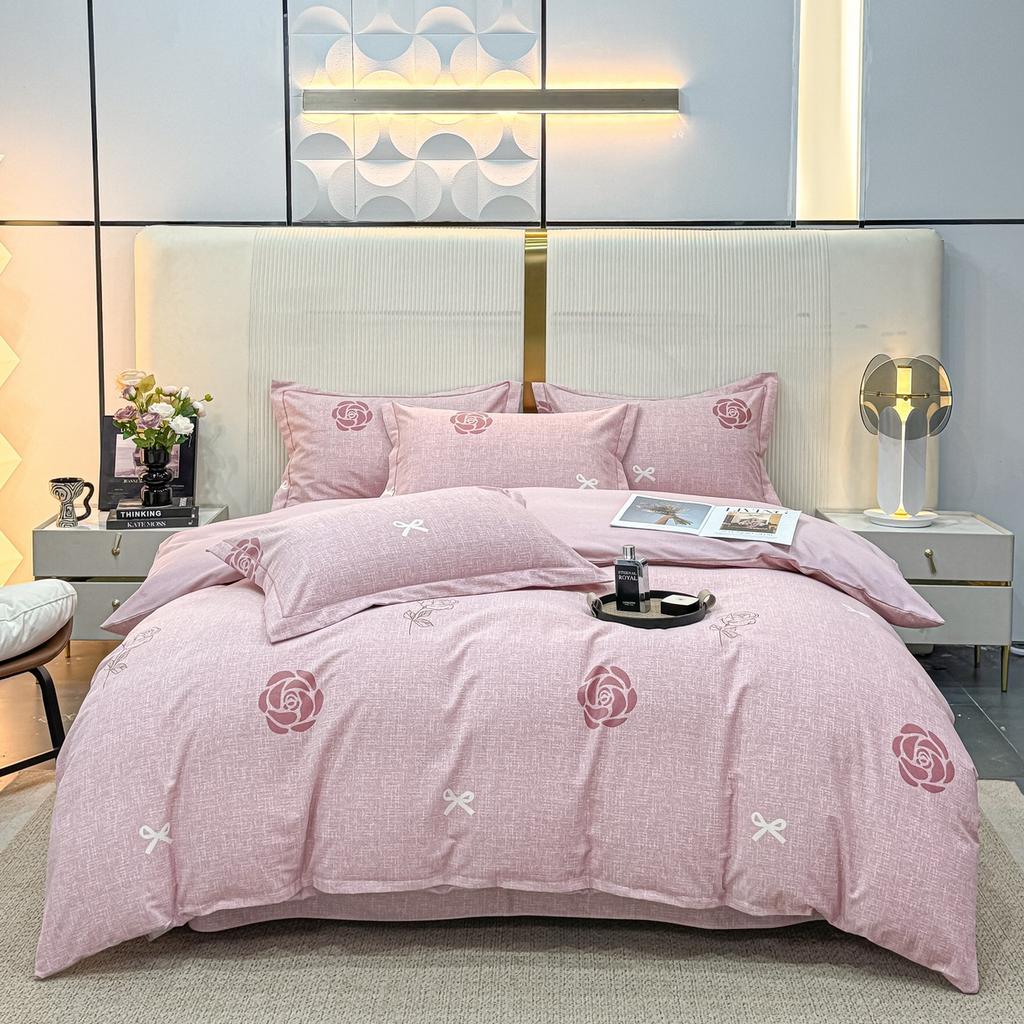 Luxury Thick 100% Cotton Printed Bedding Sets Super Soft Brushed Skin Friendly Duvet Cover Set Autumn and Winter Bed Linens