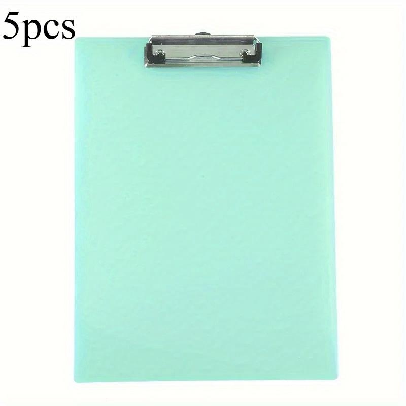 5Pcs A5 Clipboard Folder Writing Pad Holder Memo Clip Board File Clip Writing Clamps Kids Cute Stationery Office School Supplies