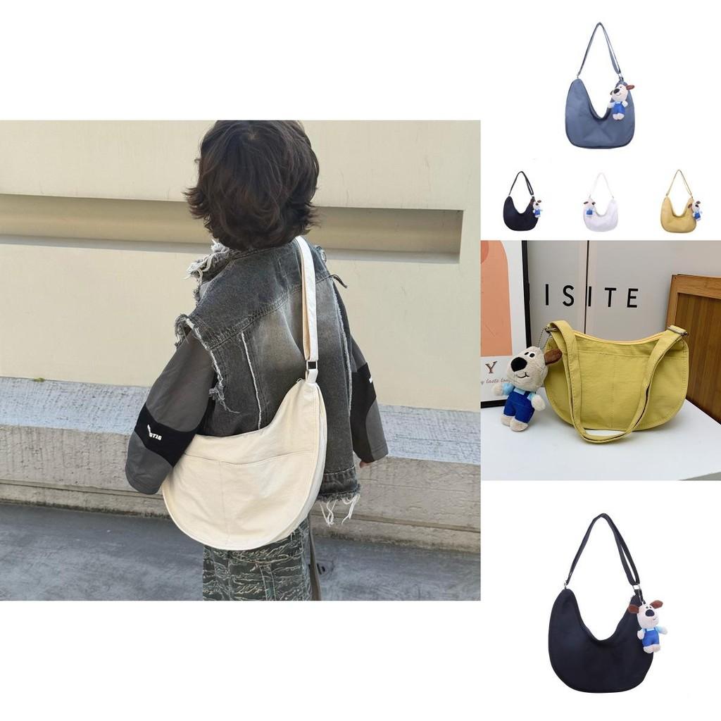 Chic And Breathable Nylon Kids' Shoulder Bag Available In Various Eye-catching Colors