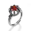 Adjustable Crown Ring Women Men Vintage Style Sterling Open Band Geometric Jewelry