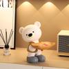 Adorable Bear Resin Decoration for Entryway Key Storage