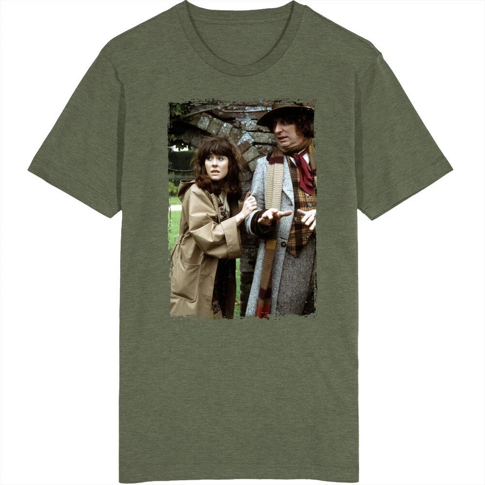Tom Baker Elisabeth Sladen Doctor Who T Shirt