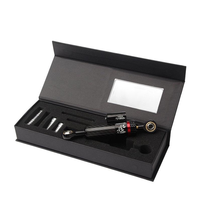 Motorcycle Adjustable Damper Steering Stabiliz 208mm short steering stabilizer Universal Carbon fiber texture Damper